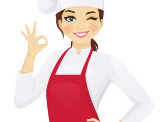 chef-woman-gesturing-ok-vector-20818362