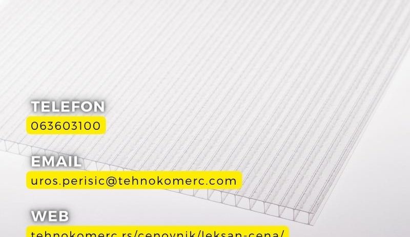 Leksan ploče sa UV zaštitom – jednokomorne i višekomorne